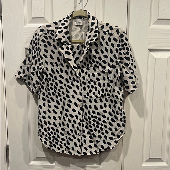 AYR Monochrome Dot Button Down Shirt - Picture 1 of 9